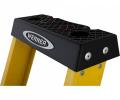 Werner Abru 717 Series Fibreglass Platform Stepladder Trade 12 Tread 7171218