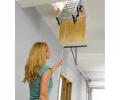 Werner Abru ALadder Complete Loft hatch door catch latch twist for wood board 22mm with Stowage Pole and Hook 1250mm 2 and 3 section loft ladder