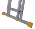 WERNER 2.4m  BOX SECTION DOUBLE EXTENSION LADDER 7222418
