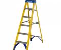 Werner Abru 716 Series Fibreglass Swingback Stepladder Trade